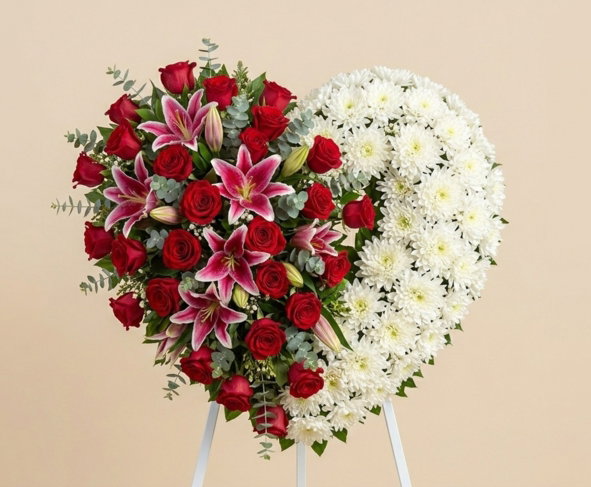Arreglo Floral de Corazón